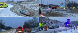 Varning till bilisterna på morgonen: "Fruktansvärt halt"