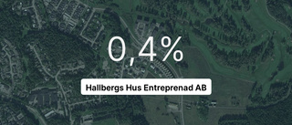 Negativ resultatkurva för Hallbergs Hus Entreprenad AB