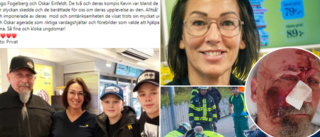 Pressbyrå-Jennie hyllas för sin insats vid läskiga mc-olyckan