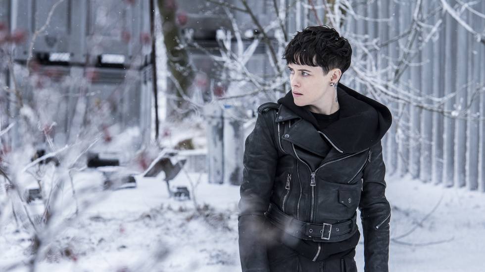 Claire Foy som Lisbeth Salander i den senaste "Millennium"-filmen från Hollywood. Arkivbild.