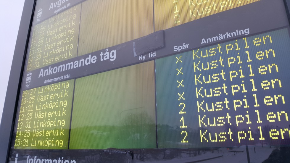 Skribenten är trött på alla inställda tåg och vill att pengar satsas på att rusta upp Tjustbanan i stället för flygplatsen.