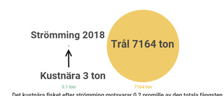 Yrkesfisket i vattnet utanför Sörmland 2018-2020