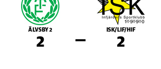 ISK/LIF/HIF fixade en poäng mot Älvsby 2