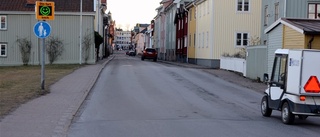 Taxi protesterar mot enkelriktad gata