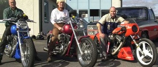 Ett "Harleygt" gäng på Harley