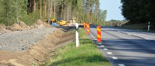 Förbättring av cykelväg pågår