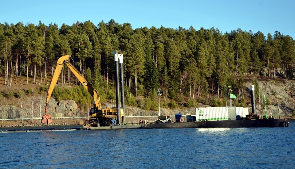 Mellan 2012 och 2015 muddrade man i Valdemarsvik.