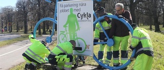 Nu är cyklarna på plats