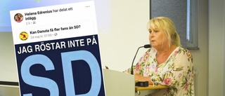 Edrenius ångrar delning av Facebook-inlägg