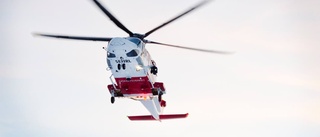 Skadad man fick hämtas med helikopter från fjällstuga i Kiruna