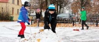 Tidig snö gladde och stressade