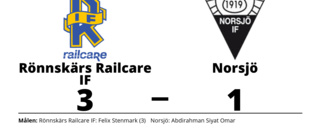 Rönnskärs Railcare IF segrade mot Norsjö på hemmaplan