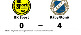 BK Sport förlorade hemma mot Råby/Rönö