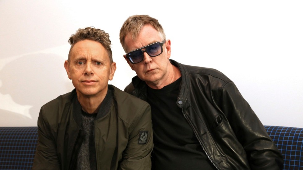 Depeche Modes låtskrivare Martin Gore och keyboardisten Andy Fletcher fotograferade 2017 i samband med att albumet "Spirit" släpps.