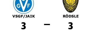 VSGF/JAIK och Rödsle kryssade efter svängig match