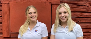 Vilma och Ida gillar att jobba som golfledare för juniorer