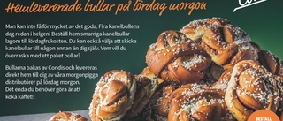 Beställ hem goda bröd och bullar till helgfrukosten.