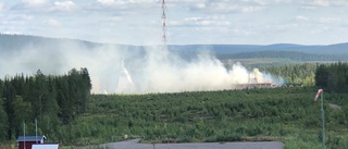 Stopp för forskningsraketer efter Esrangebrand