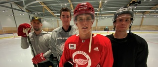 Här laddar Berggren för NHL-äventyret