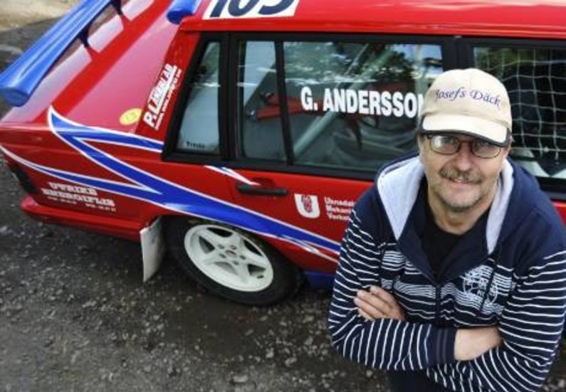 Göran Andersson är nu tvåa i back-SM för rallybilar 2WD efter en strålande insats i Nalovardobacken Sorsele.Foto: Ilkka Ranta