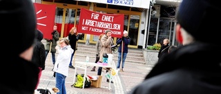 Socialistisk demonstration på Spötorget