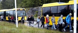 Irriterande bussbyte för morgonpendlare