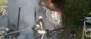 Anlagd brand i koloniområde