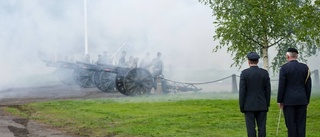 Historiskt salutskjutande på nationaldagen