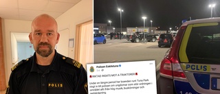 Polisen slog till på Tuna park – riktad insats mot a-traktorer: ✓Böter för nedskräpning ✓Fordon i beslag ✓"Det är allvarligt"