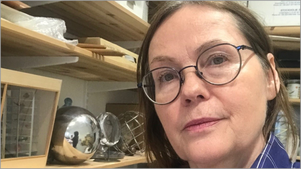 Ebba Matz, konstnär från Leksand och Stockholm, bidrar med Källa som kommer att stå utanför nya simhallen. "Jag ser den som ett landmärke."
