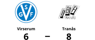 Förlust för Virserum mot Tranås med 6-8