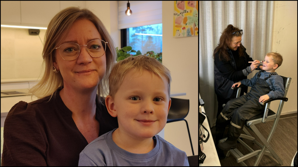Åsa Gustafsson skickade in ansökningar för båda sina barn, men det var bara Oscar hade tur nog att bli en av runt 60 statister som fick vara med i inspelningen.