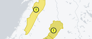 SMHI utfärdar dubbla vädervarningar för Norrbotten