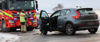 Trafikolycka med flera bilar inträffade på väg 55