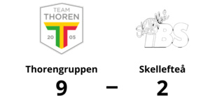 Thorengruppen utklassade Skellefteå – vann med 9-2