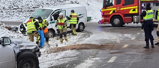 Trafikolycka på Skärblackavägen