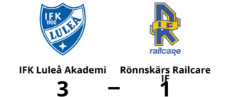 IFK Luleå Akademi vann mot Rönnskärs Railcare IF på Nyabvallen