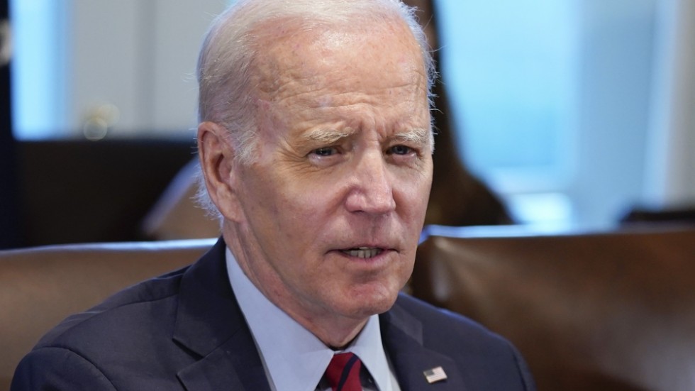 President Joe Biden vid ett möte i Vita huset förra veckan.