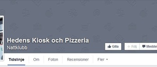 Stängd pizzeria kränks på Facebook