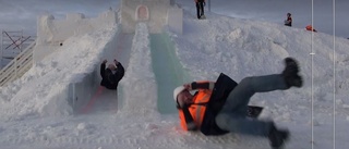 Isrutschkanorna testade i Södra hamn.