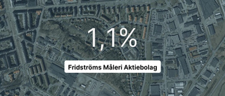 Årsredovisningen klar: Så gick Fridströms Måleri