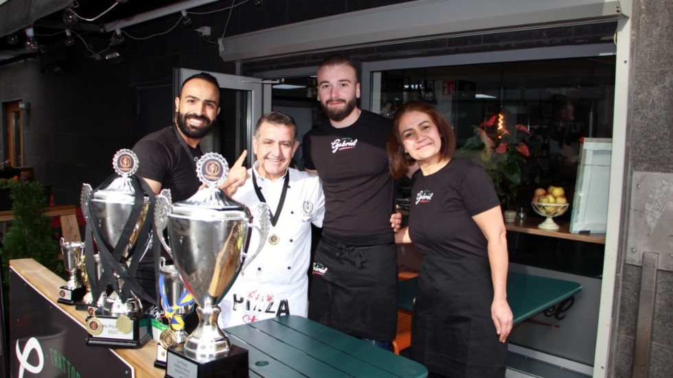 Trattoria Gabriel startade med två tunga titlar. Från vänster Yhaya Hamza Kadhim, Zeki Hanouch, Abed Ajami och Mania Hanouch.