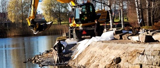 Underminerat parkområde förstärks