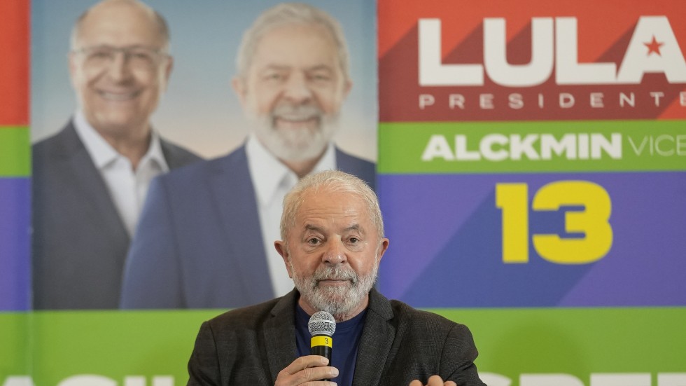 Kandidaten och tidigare preisdenten Luiz Inácio "Lula" da Silva fick störst stöd i första valomgången.