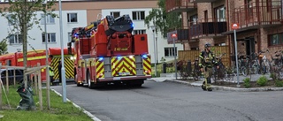 Beskedet efter utryckningen: Ingen brand i huset