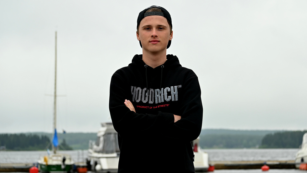 Oliver Degerfält gjorde två mål mot Öjebyn. 