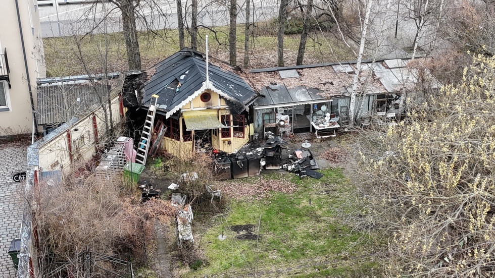 "Gubbens" förstördes i en brand i början av april.