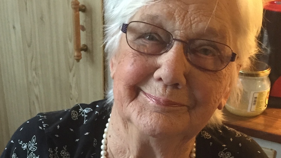 Mormor Mary i sitt älskade kök.