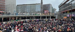 Nyköpingsmammor omringade riksdagshuset i Stockholm