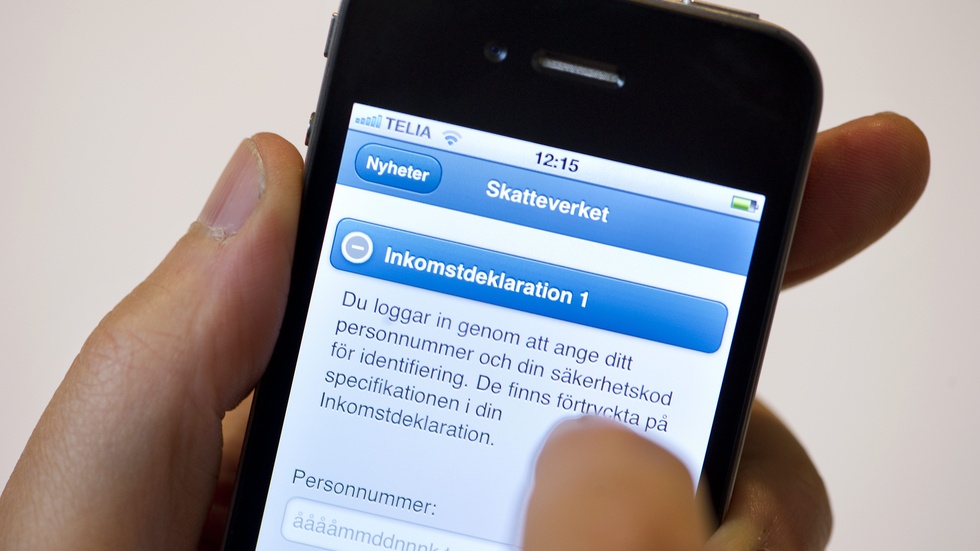 Deklarera digitalt allt vanligare. Arkivbild.